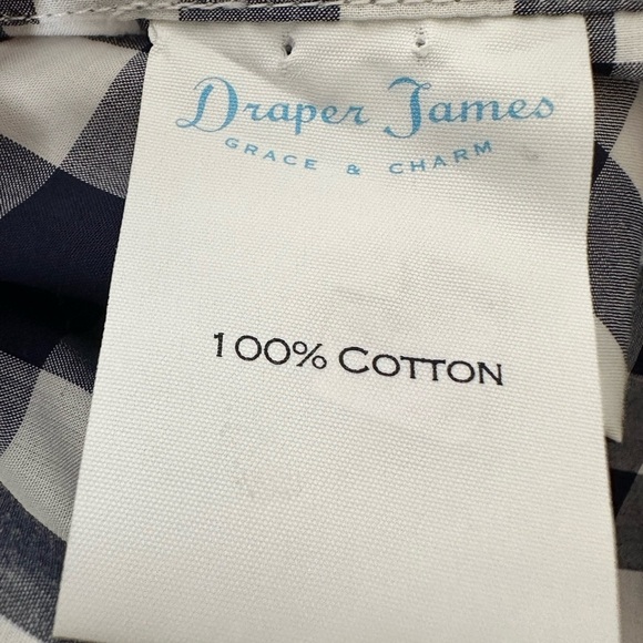 Draper James Blue and White Checkered Ruffle‎ Skirt Cotton Size 6 - Picture 6 of 6